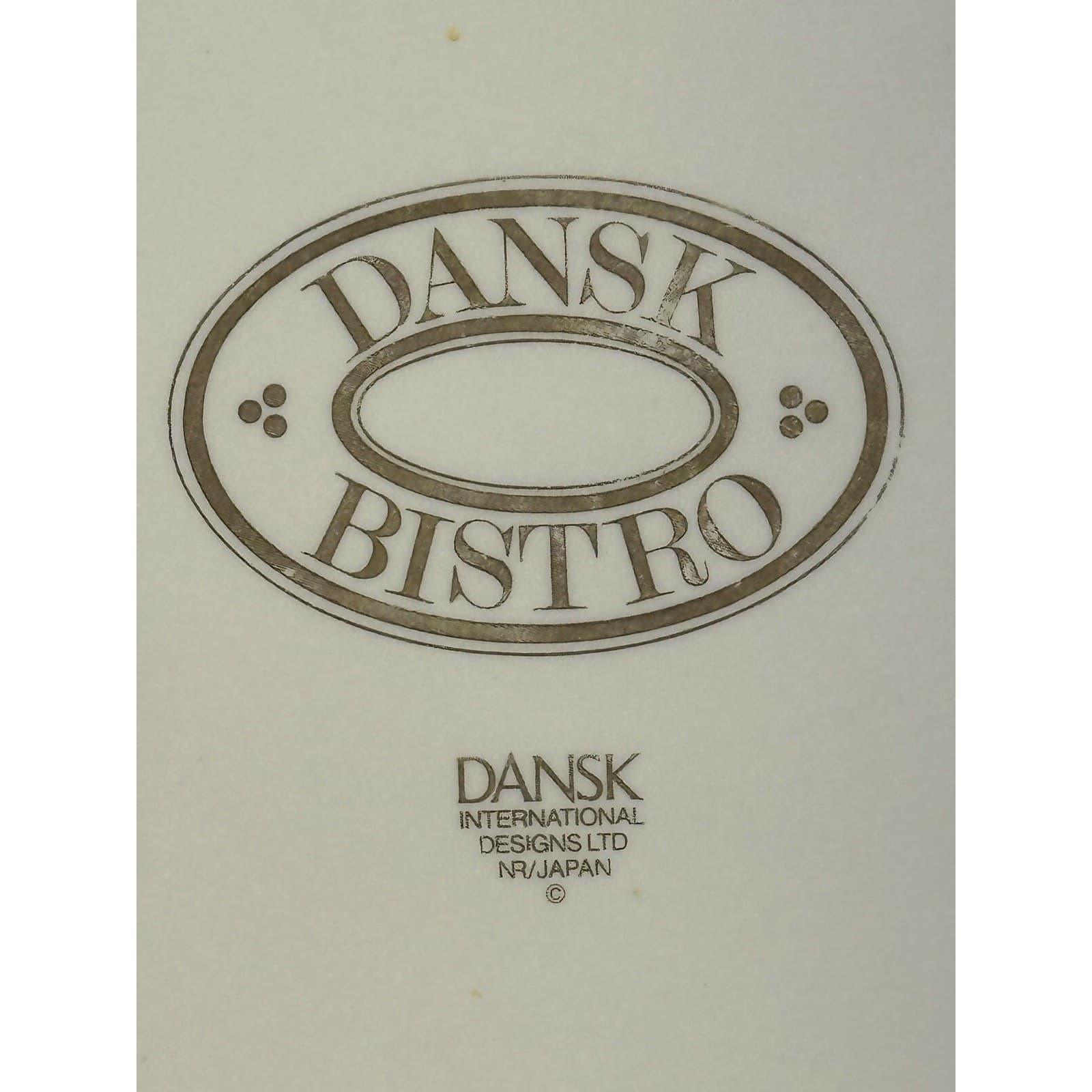 Dansk Bistro Bisserup White 1981-2002 Retired Japan 8.75" Salad Plate - Thumbnail 4