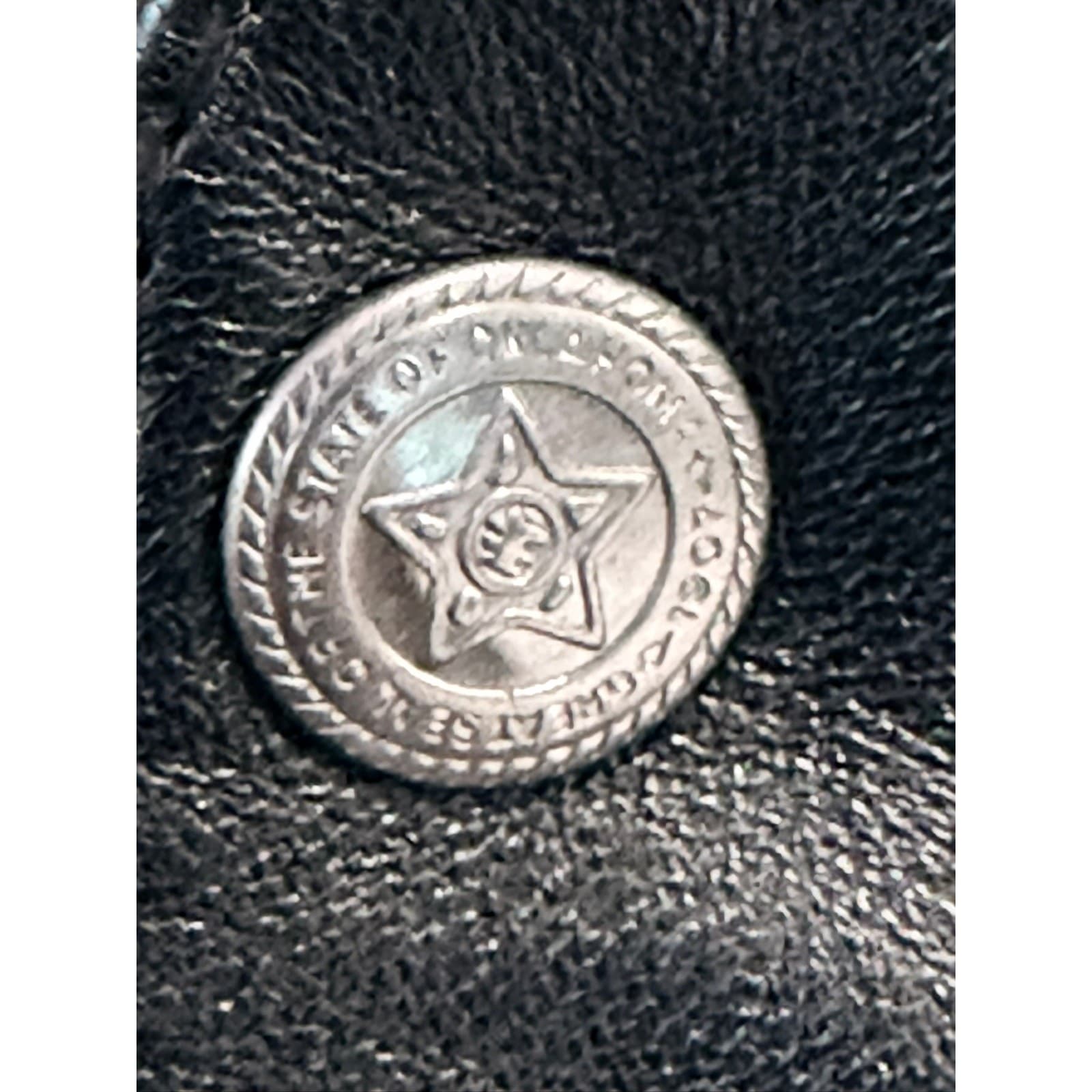 Scully Men's XXL Black Genuine Leather Western Vest Star Buttons Cowboy Biker - Thumbnail 4
