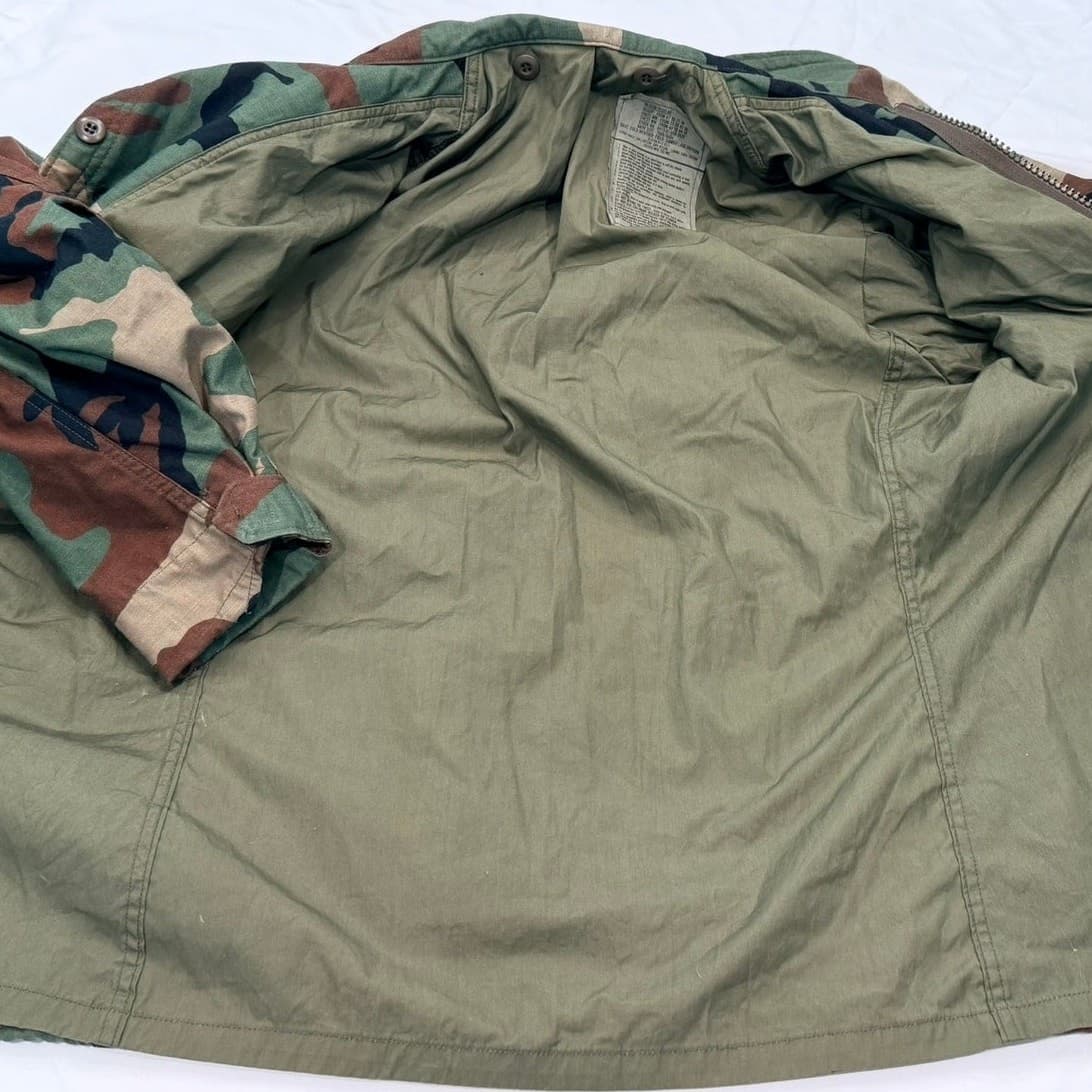 Vintage 1991 U.S. Military M-65 Woodland Camouflage Cold Weather Field Jacket - Thumbnail 7