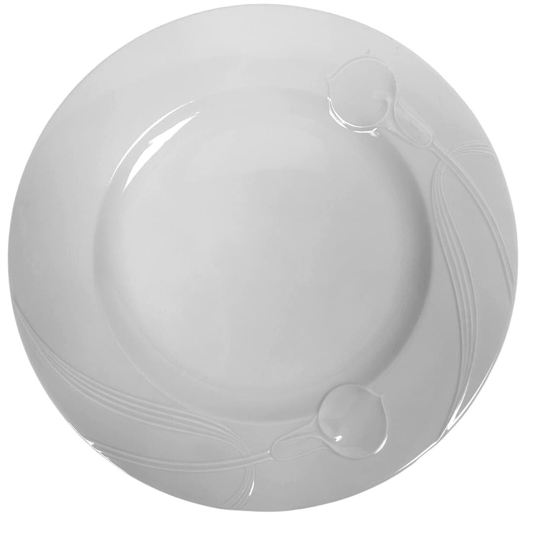 Mikasa Classic Flair White Retired 1984-2007 Japan 12" Round Chop Plate/Platter