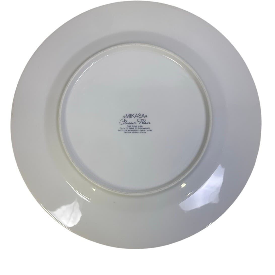 Mikasa Classic Flair White Retired 1984-2007 Japan 12" Round Chop Plate/Platter - Thumbnail 4