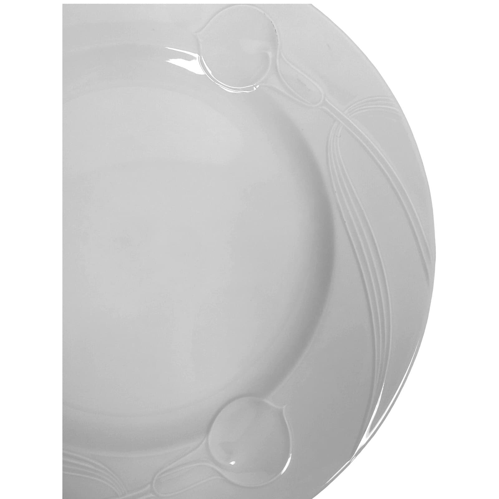 Mikasa Classic Flair White Retired 1984-2007 Japan 12" Round Chop Plate/Platter - Thumbnail 2