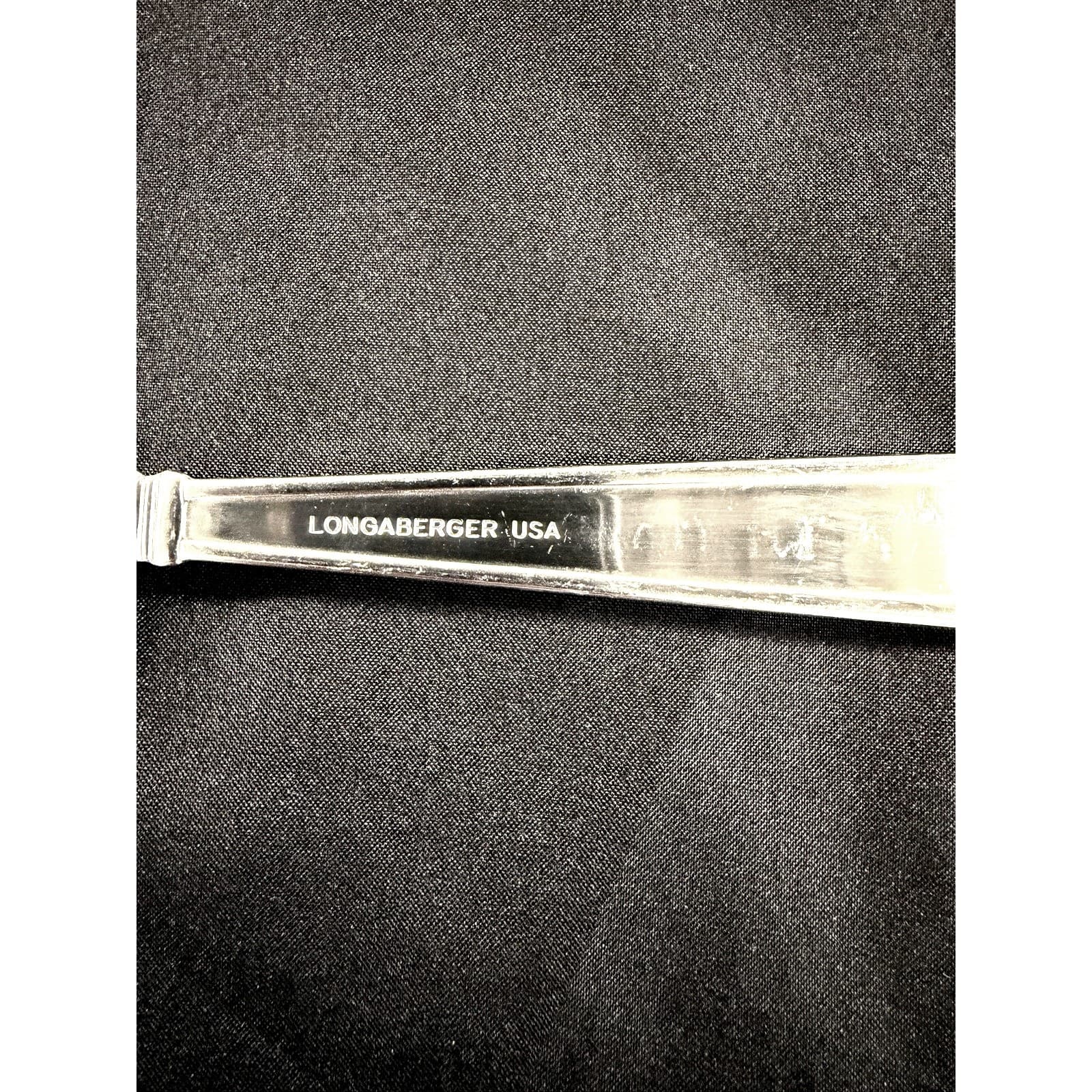 Longaberger 2002-2018 'Woven Traditions' Stainless Serving Spoons Retired-Set 4 - Thumbnail 4