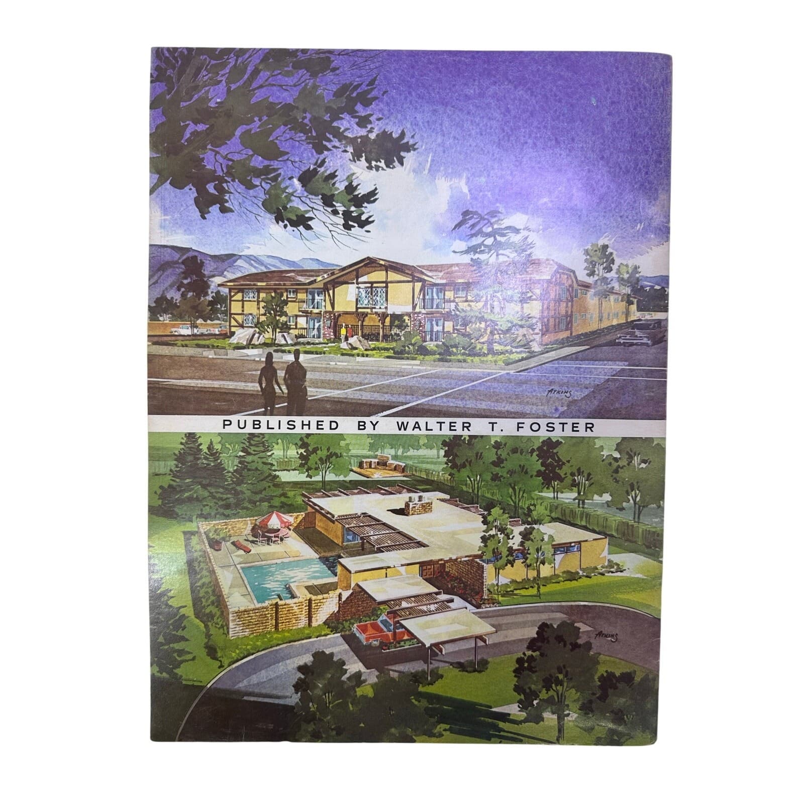 The Watercolor Technique of Architectural Rendering Bernard Atkins Softcover Art - Thumbnail 5