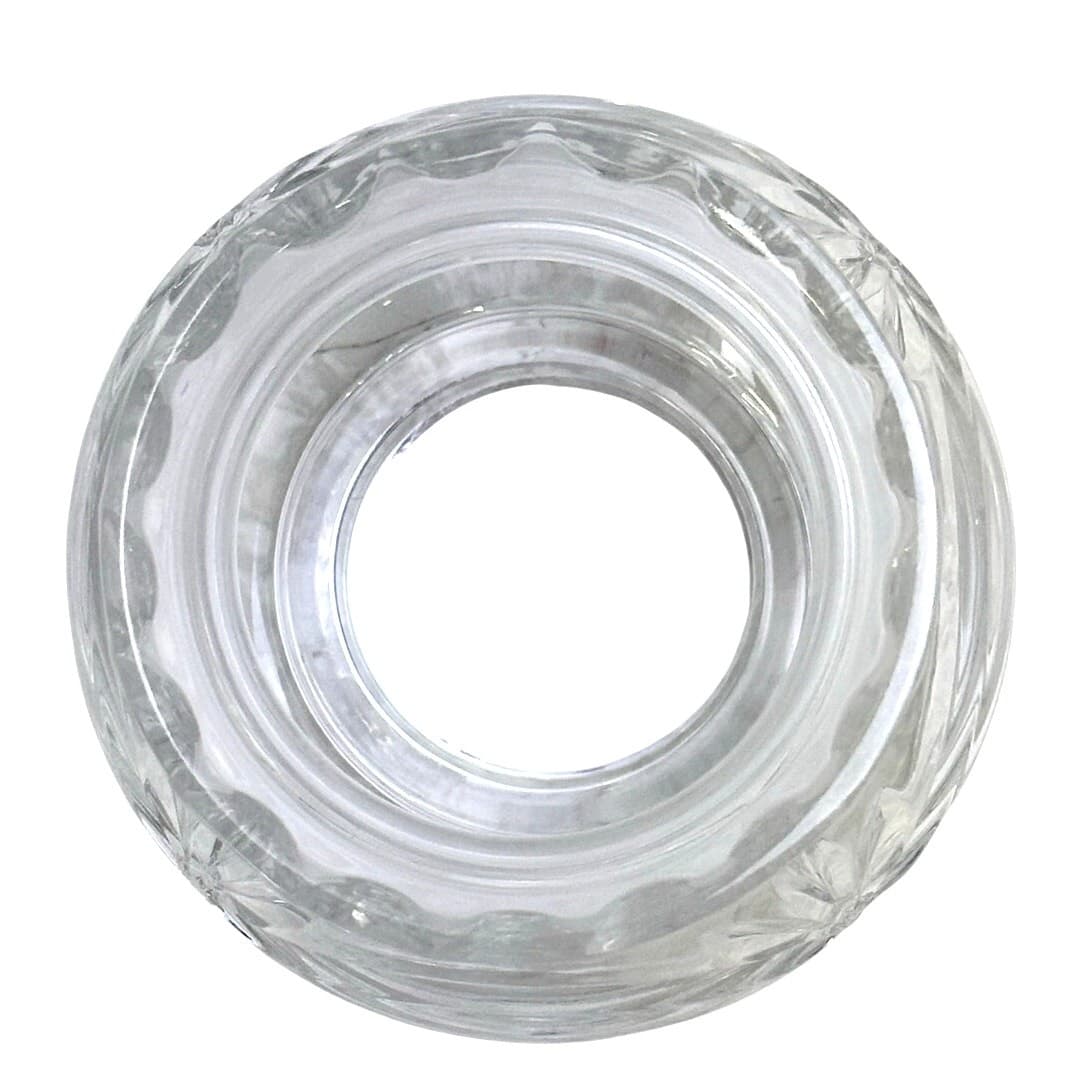 Noble Excellence Poland 24% Lead Crystal Cut 4.5" Hurricane Candle Shade - Thumbnail 4