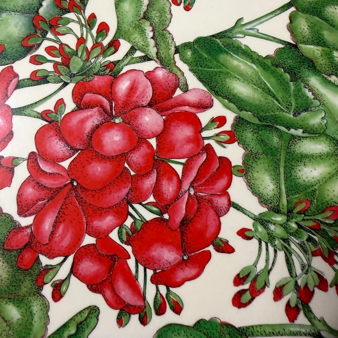 Pimpernel England Cork Back Geraniums (4) 15.75x11.75 Placemats & (4) Coasters - Thumbnail 7