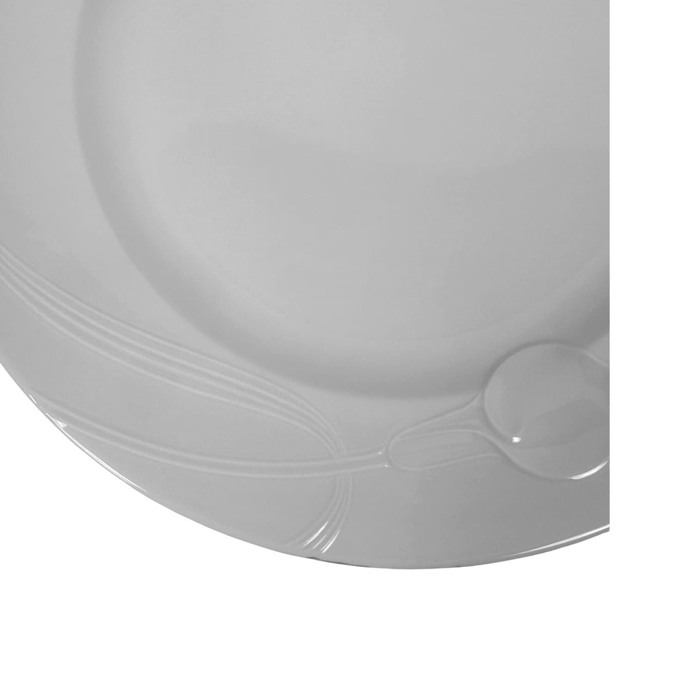 Mikasa Classic Flair White Retired 1984-2007 Japan 12" Round Chop Plate/Platter - Thumbnail 3