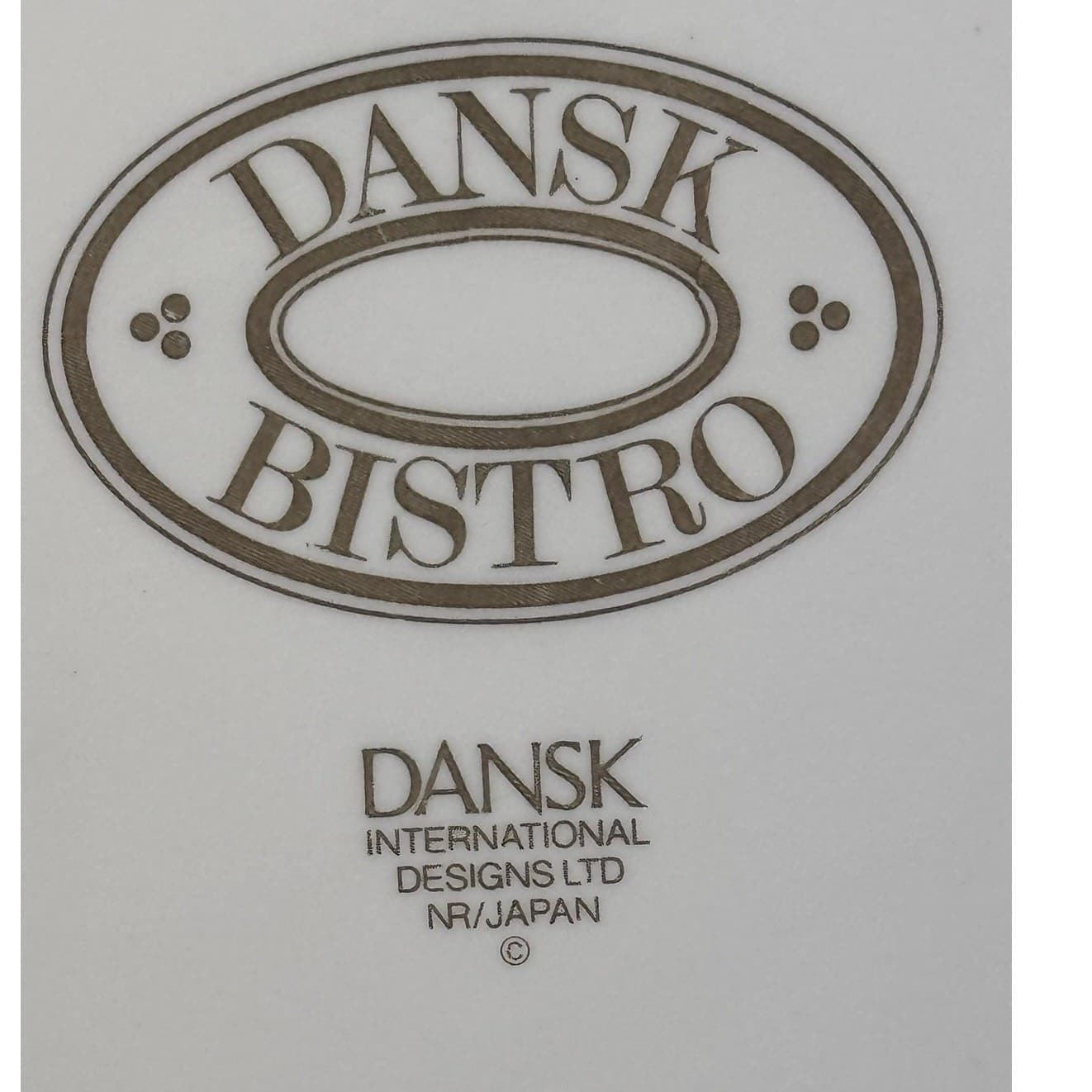 Dansk Bistro Bisserup White 1981-2002 Retired Japan 8" Rim Soup Bowl - Thumbnail 4