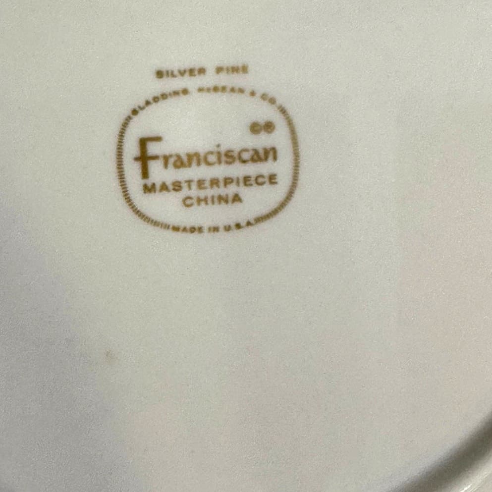 Franciscan Masterpiece Extremely Rare 'Silver Pine' 8-Five PC Place Settings - Thumbnail 12