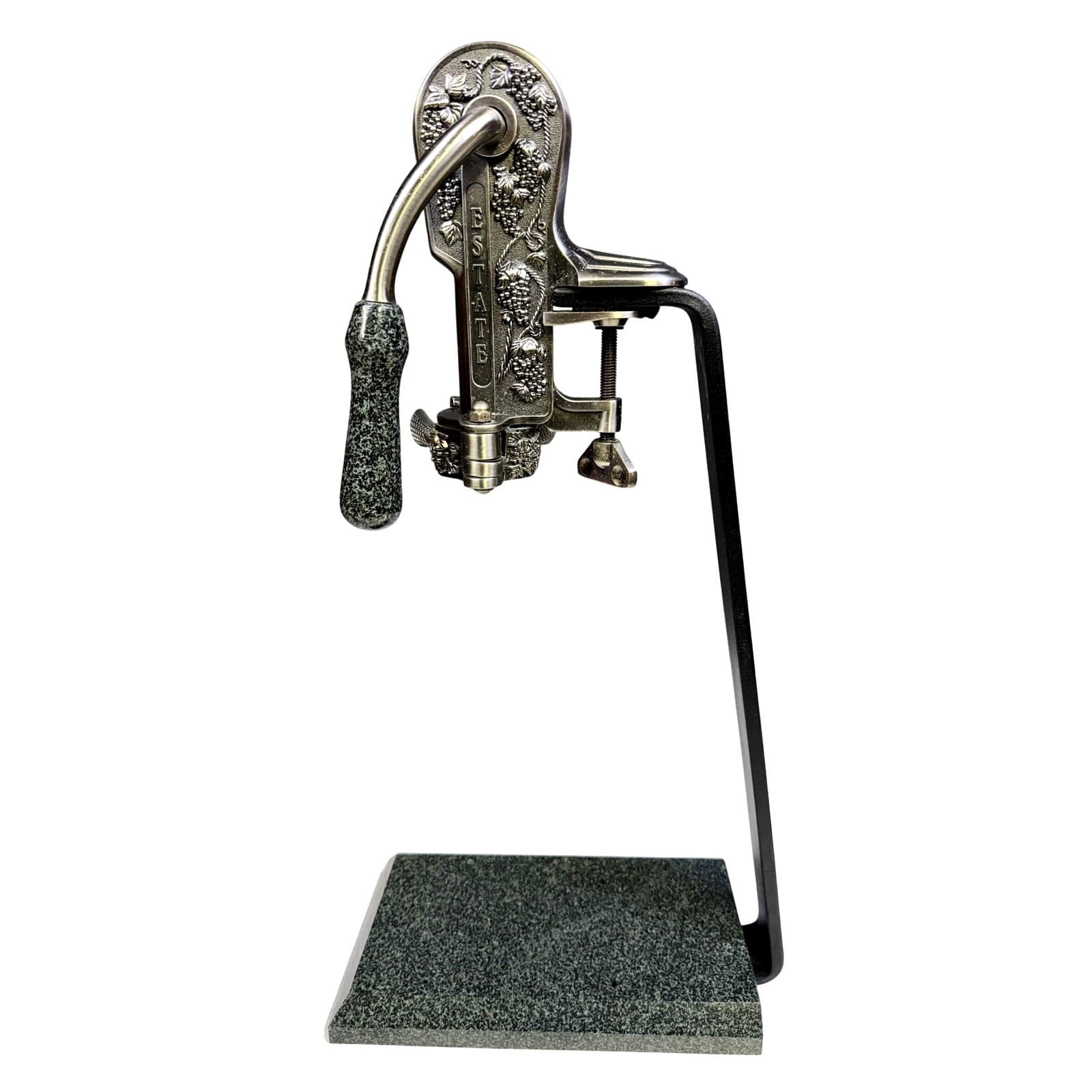 Rogar Estate Wine Opener Lever Corkscrew w/ Granite Base – Grape Design Bar Tool - Thumbnail 10