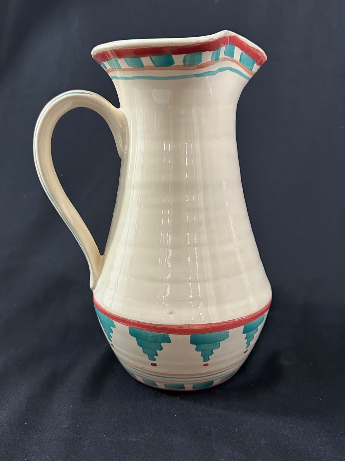 Apple Pie Southwestern Style Ceramic Pitcher - Thumbnail 2