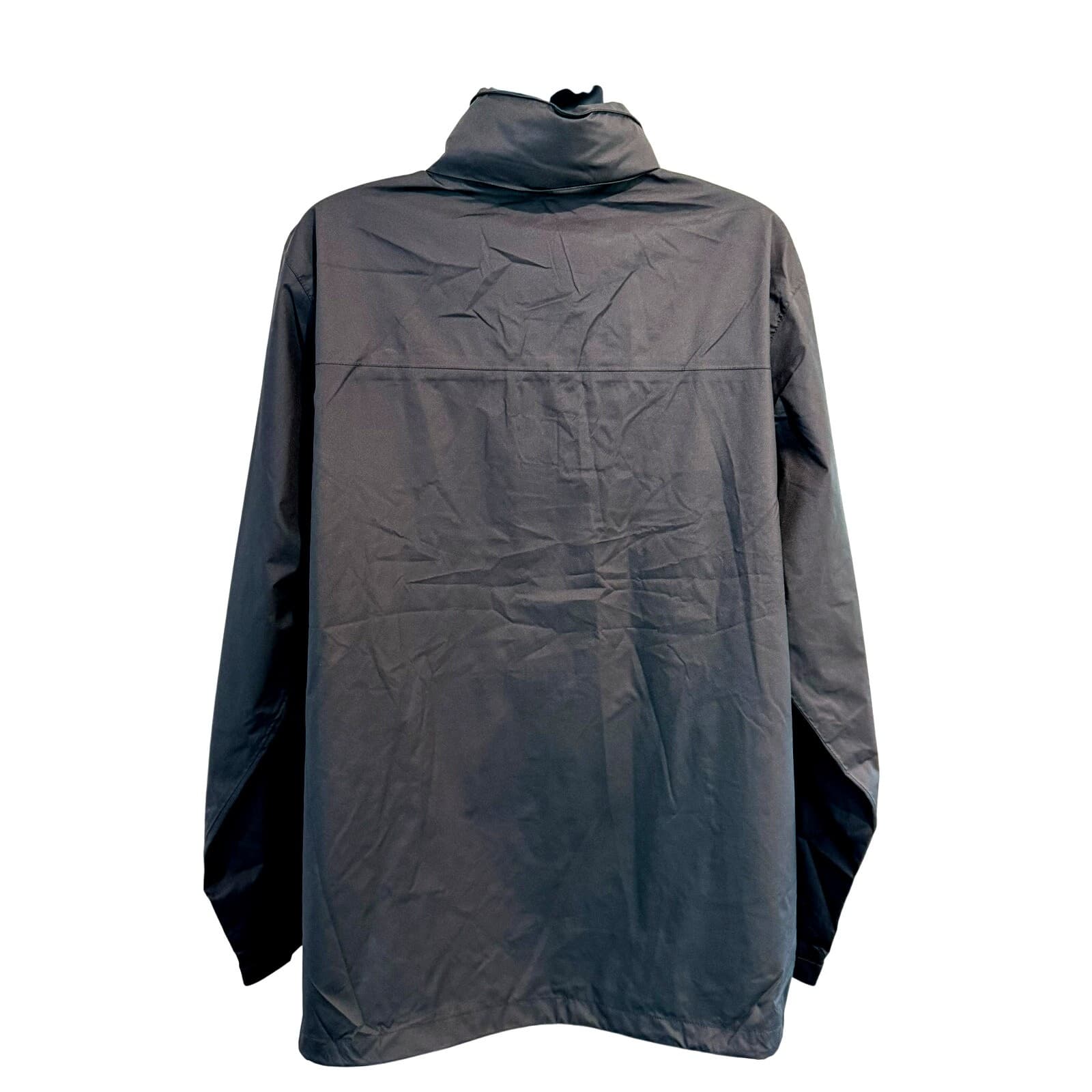 Eddie Bauer WeatherEdge Rain Jacket Mens T2XL Tall Black Waterproof Hooded Coat - Thumbnail 4