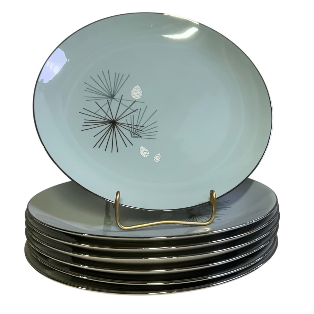 Franciscan Masterpiece Extremely Rare 'Silver Pine' 8-Five PC Place Settings - Thumbnail 3