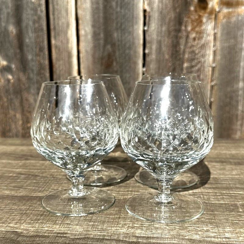 Svend Jensen Retired 'Empress Clear' Brandy Glasses-Elegant-Exquisite-Set of 4 - Thumbnail 5