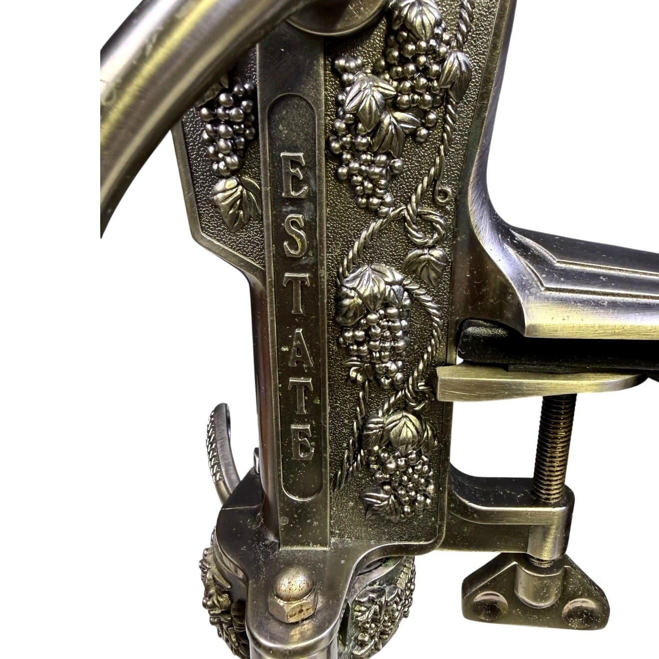 Rogar Estate Wine Opener Lever Corkscrew w/ Granite Base – Grape Design Bar Tool - Thumbnail 6