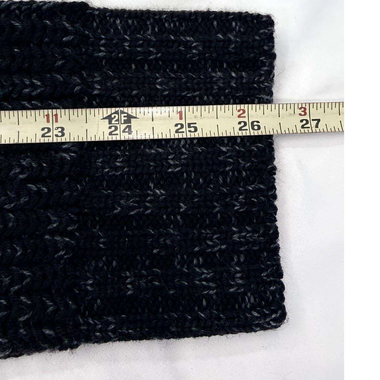 Banana Republic Large Italian Merino Wool Full Zip Mock Neck Sweater Charcoal - Thumbnail 9