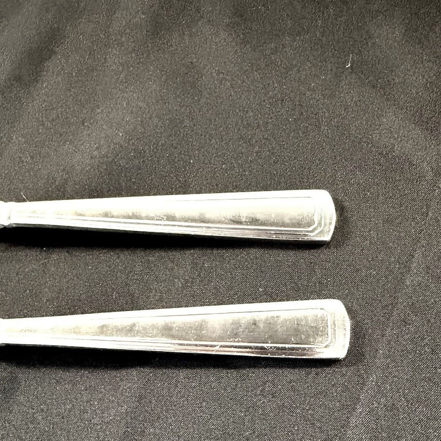 Longaberger 2002-2018 'Woven Traditions' Stainless Soup Spoons Retired-Set of 2 - Thumbnail 4