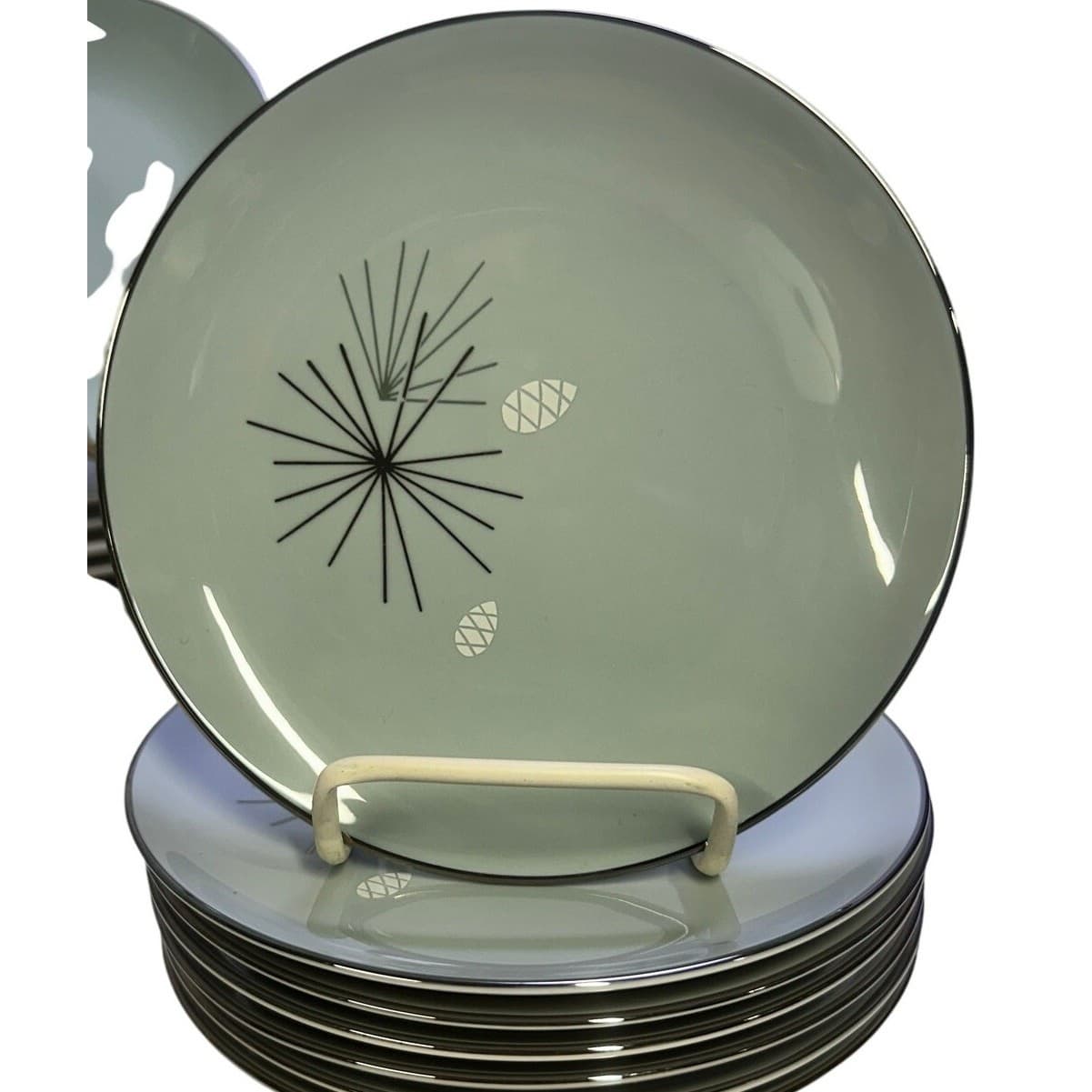 Franciscan Masterpiece Extremely Rare 'Silver Pine' 8-Five PC Place Settings - Thumbnail 7
