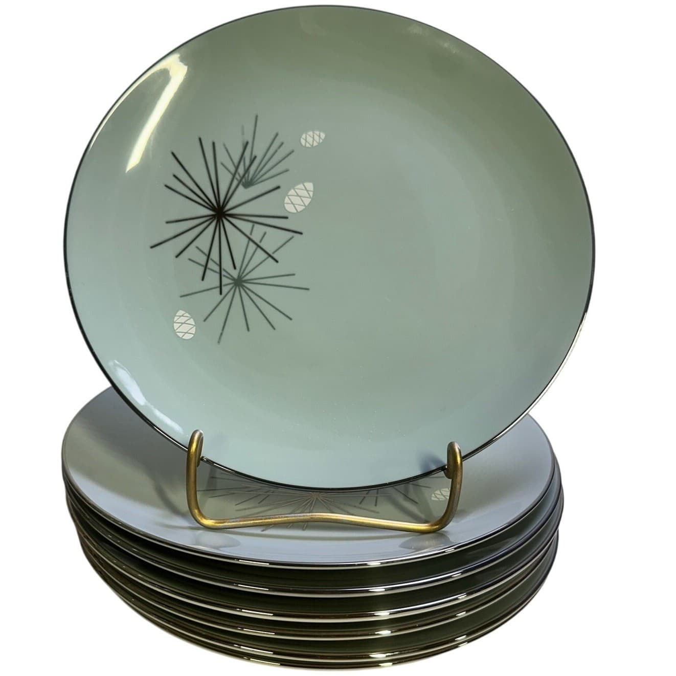 Franciscan Masterpiece Extremely Rare 'Silver Pine' 8-Five PC Place Settings - Thumbnail 5