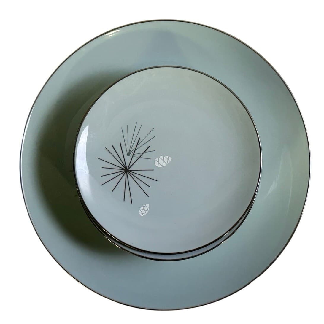 Franciscan Masterpiece Extremely Rare 'Silver Pine' 8-Five PC Place Settings - Thumbnail 9