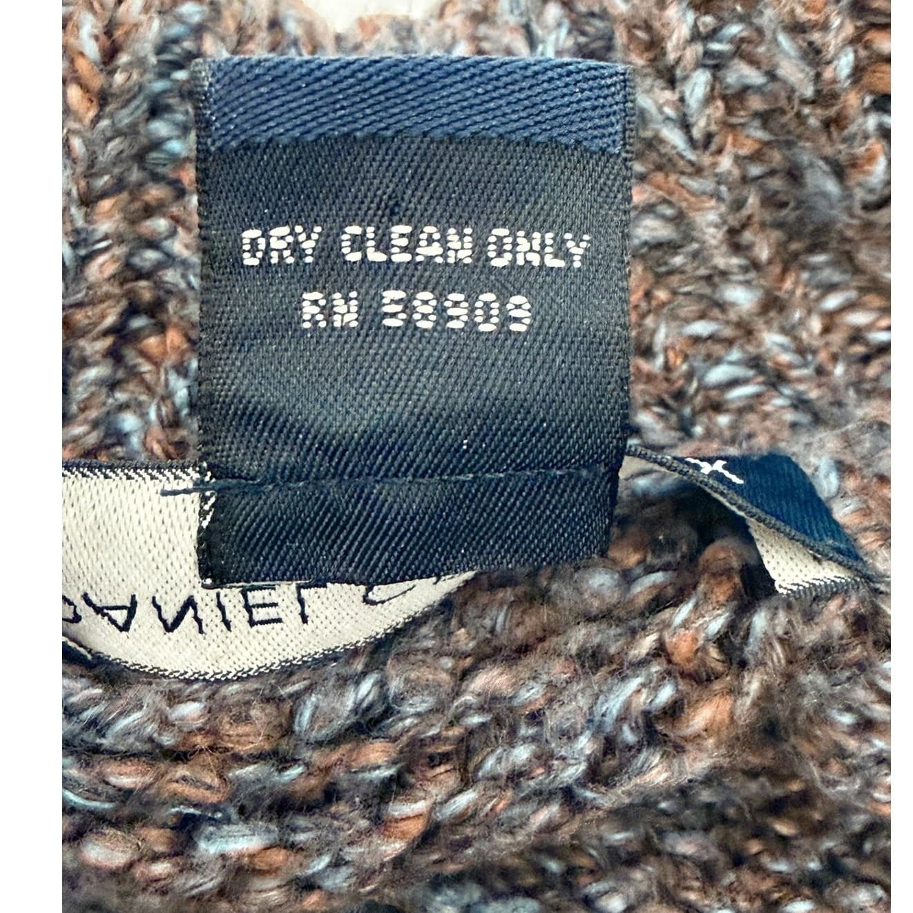Daniel Cremieux Collection XL Marled Full Zip Sweater Mock Neck 100% Cotton Peru - Thumbnail 5