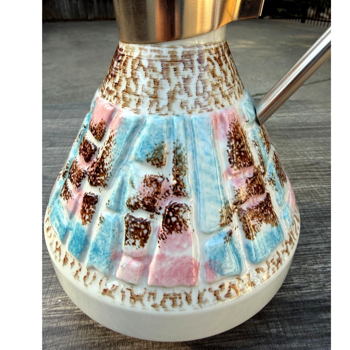 C. Miller Vintage 1957 Mid-Century Modern Ceramic Pitcher/Carafe-Excellent - Thumbnail 2