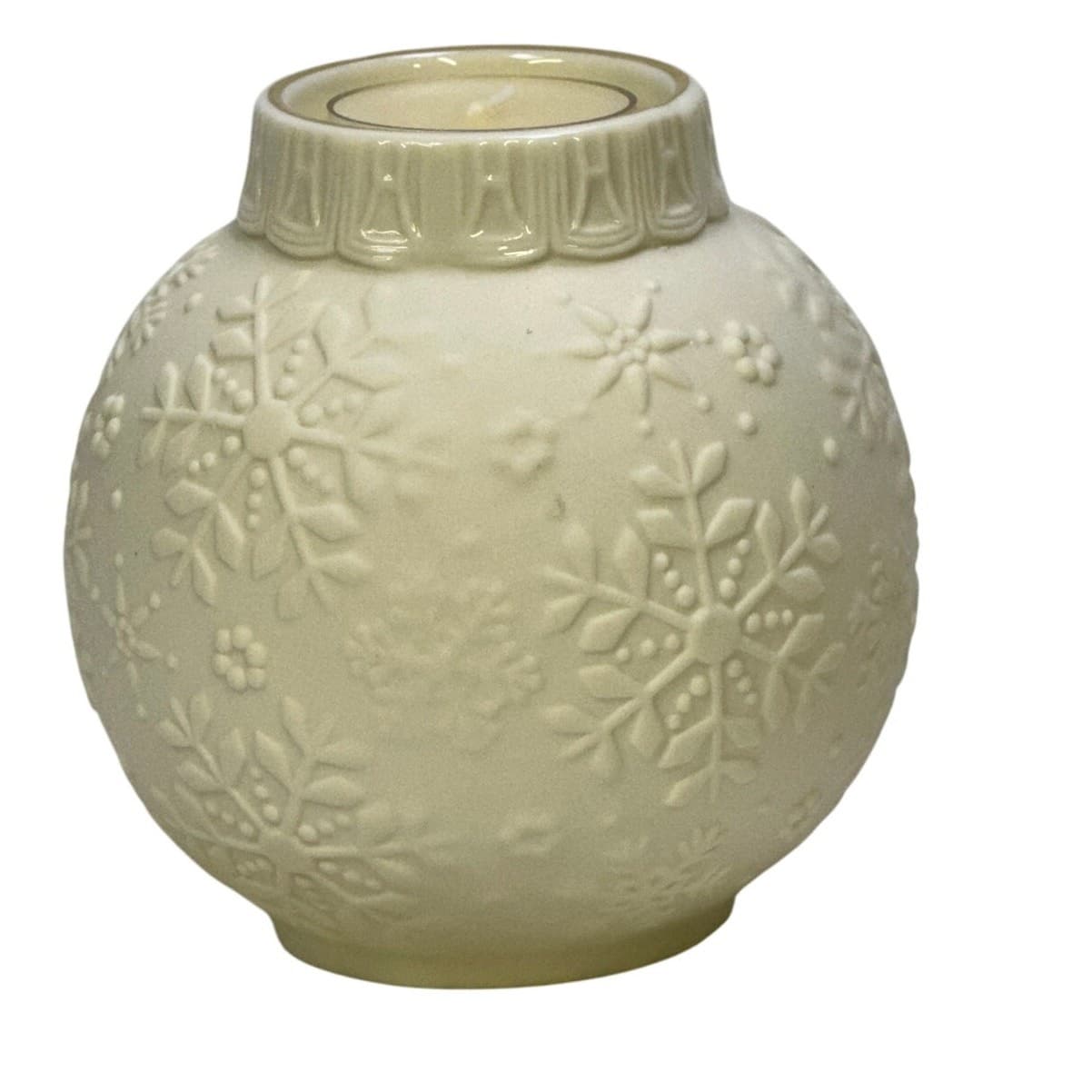 Lenox 'Ornamental Glow' Porcelain Snowflake Votive 4" Holiday Tea Light Holder