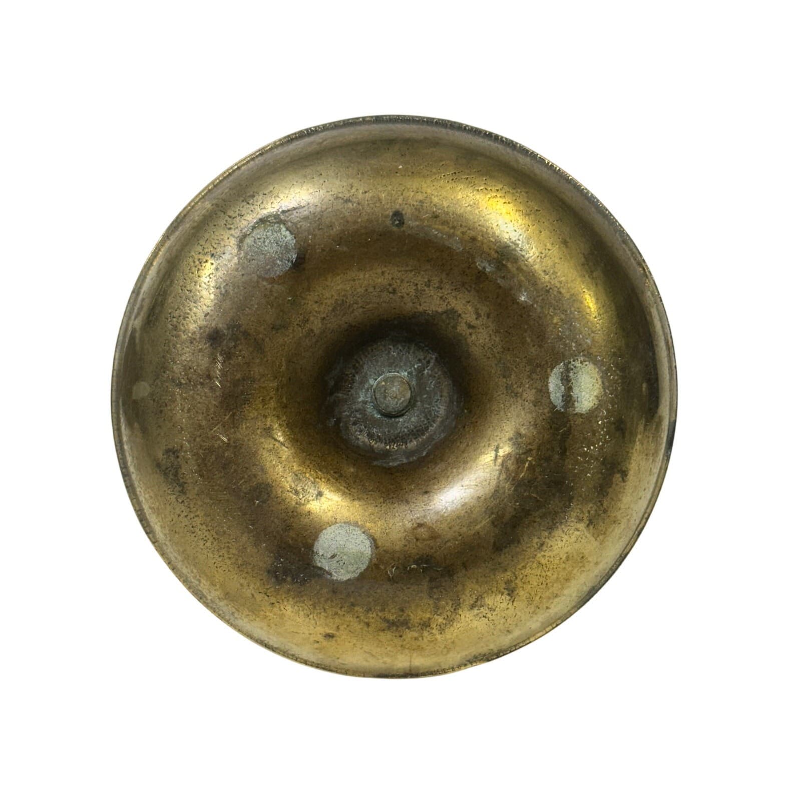 European Antique Early 20th Century Brass 7.75" Candlestick w/Ejector Mechanism - Thumbnail 6