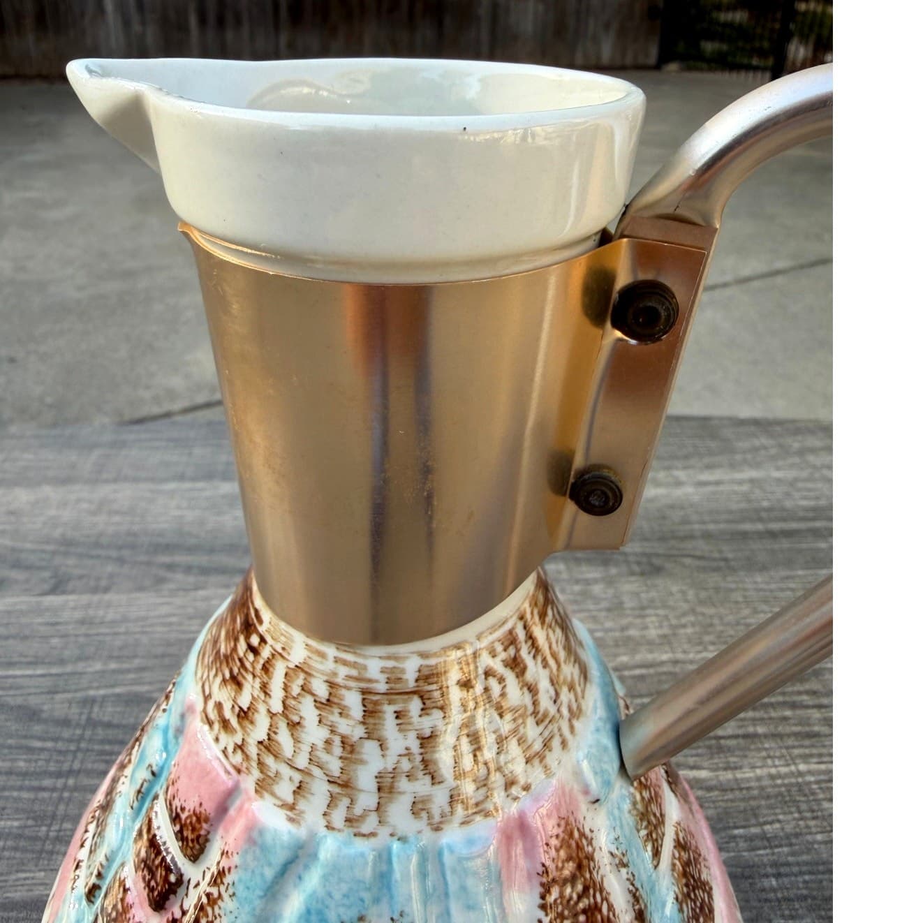 C. Miller Vintage 1957 Mid-Century Modern Ceramic Pitcher/Carafe-Excellent - Thumbnail 5
