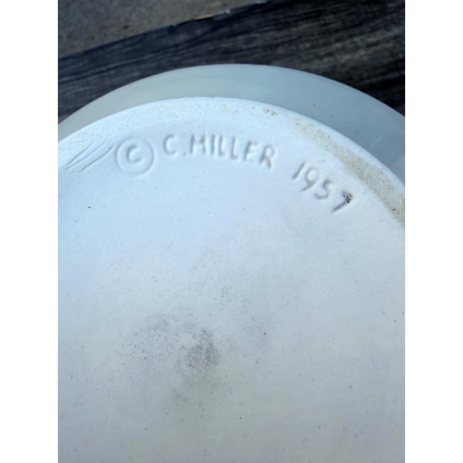 C. Miller Vintage 1957 Mid-Century Modern Ceramic Pitcher/Carafe-Excellent - Thumbnail 9