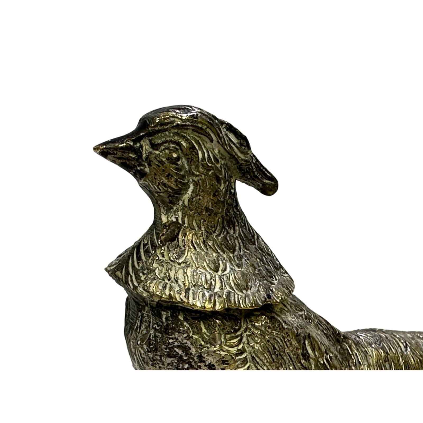 Mid-Century Silverplate Pair of 11" Vintage Figurines Pheasants-Stunning - Thumbnail 5