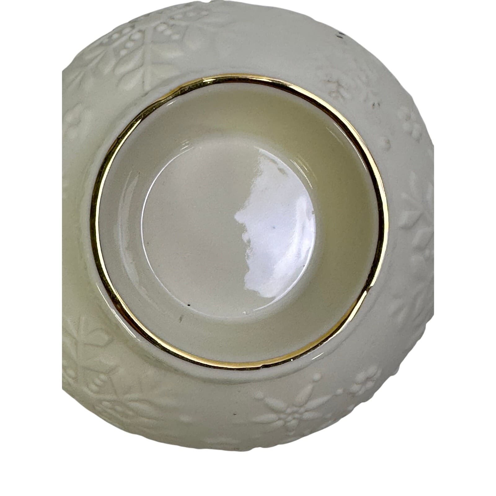 Lenox 'Ornamental Glow' Porcelain Snowflake Votive 4" Holiday Tea Light Holder - Thumbnail 4