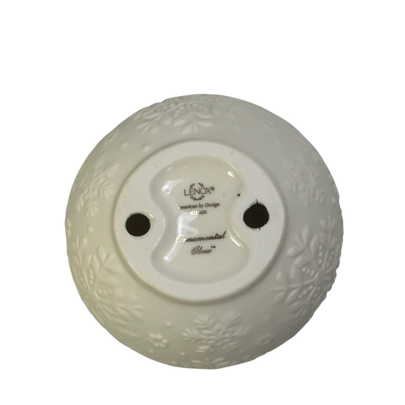 Lenox 'Ornamental Glow' Porcelain Snowflake Votive 4" Holiday Tea Light Holder - Thumbnail 5