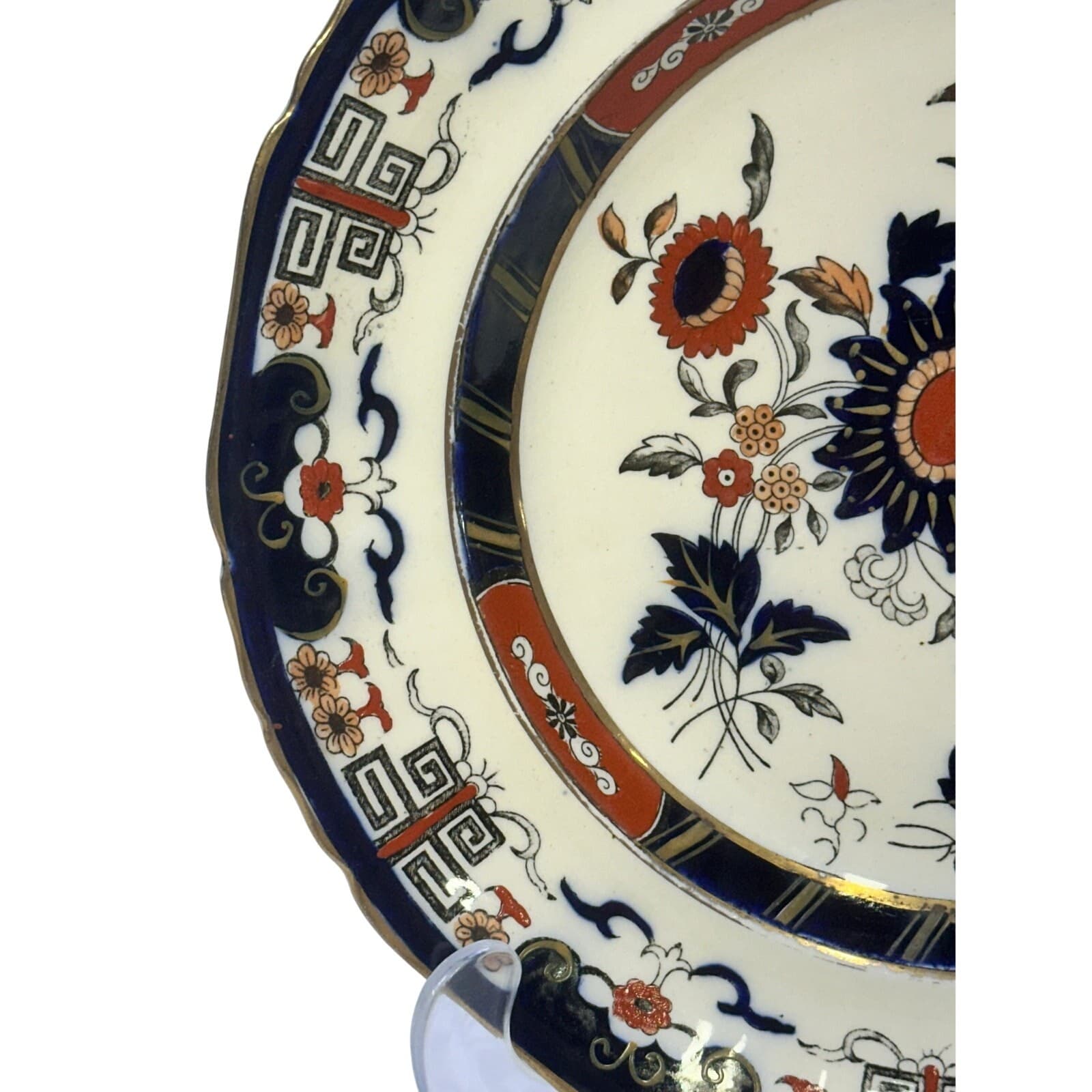 Antique Mason's Ironstone China England 'Windsor' 9.5" Luncheon Plate - Thumbnail 3