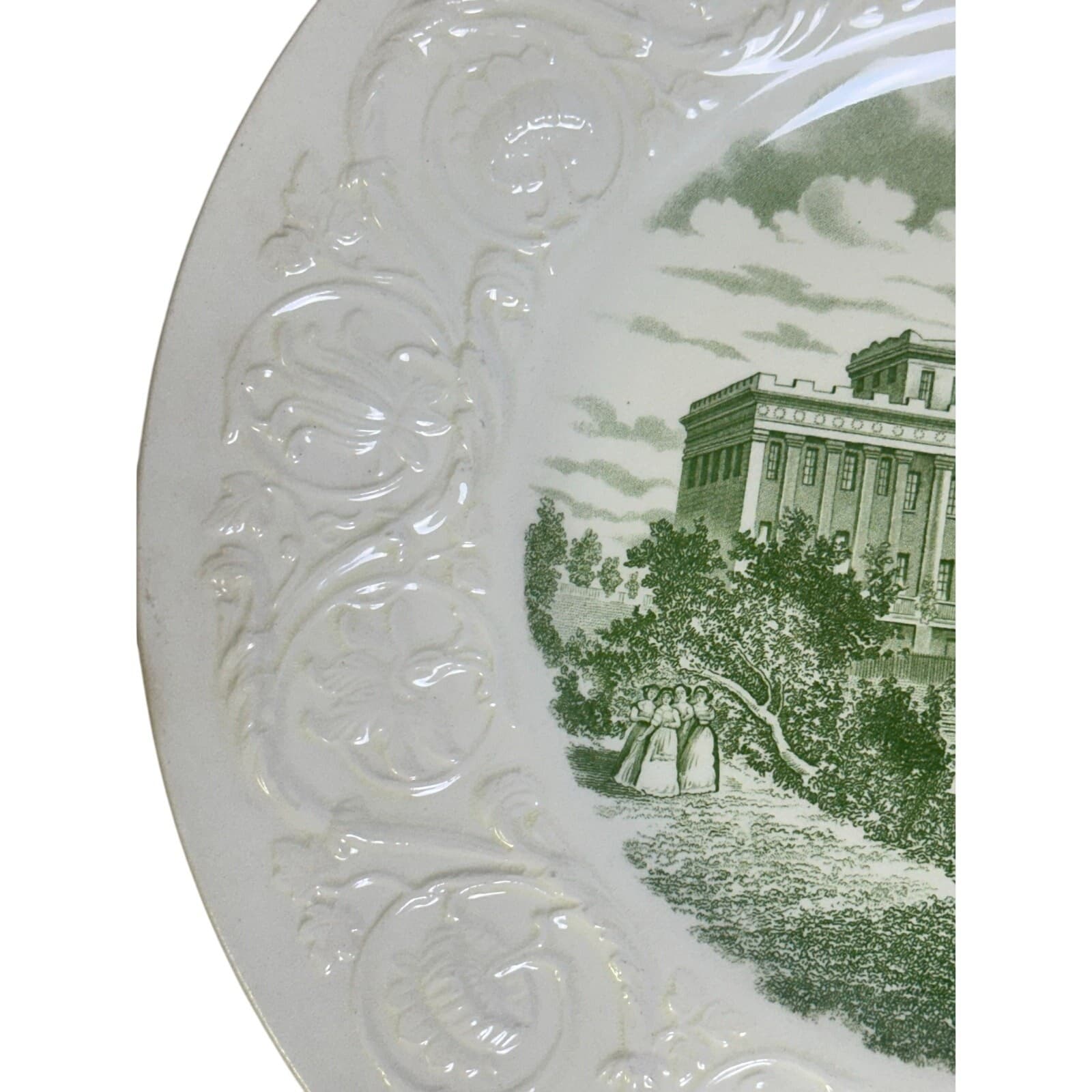 Wedgwood England Commemorative 1936 Centennial Plate Wesleyan College for Women - Thumbnail 3