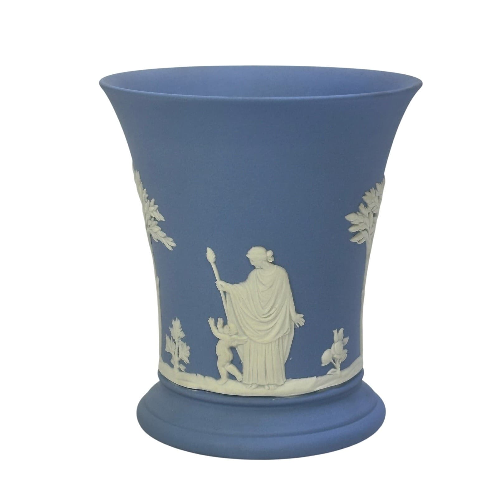 Wedgwood Blue Jasperware Goblet/Vessel/Vase 1959 Excellent - Thumbnail 4