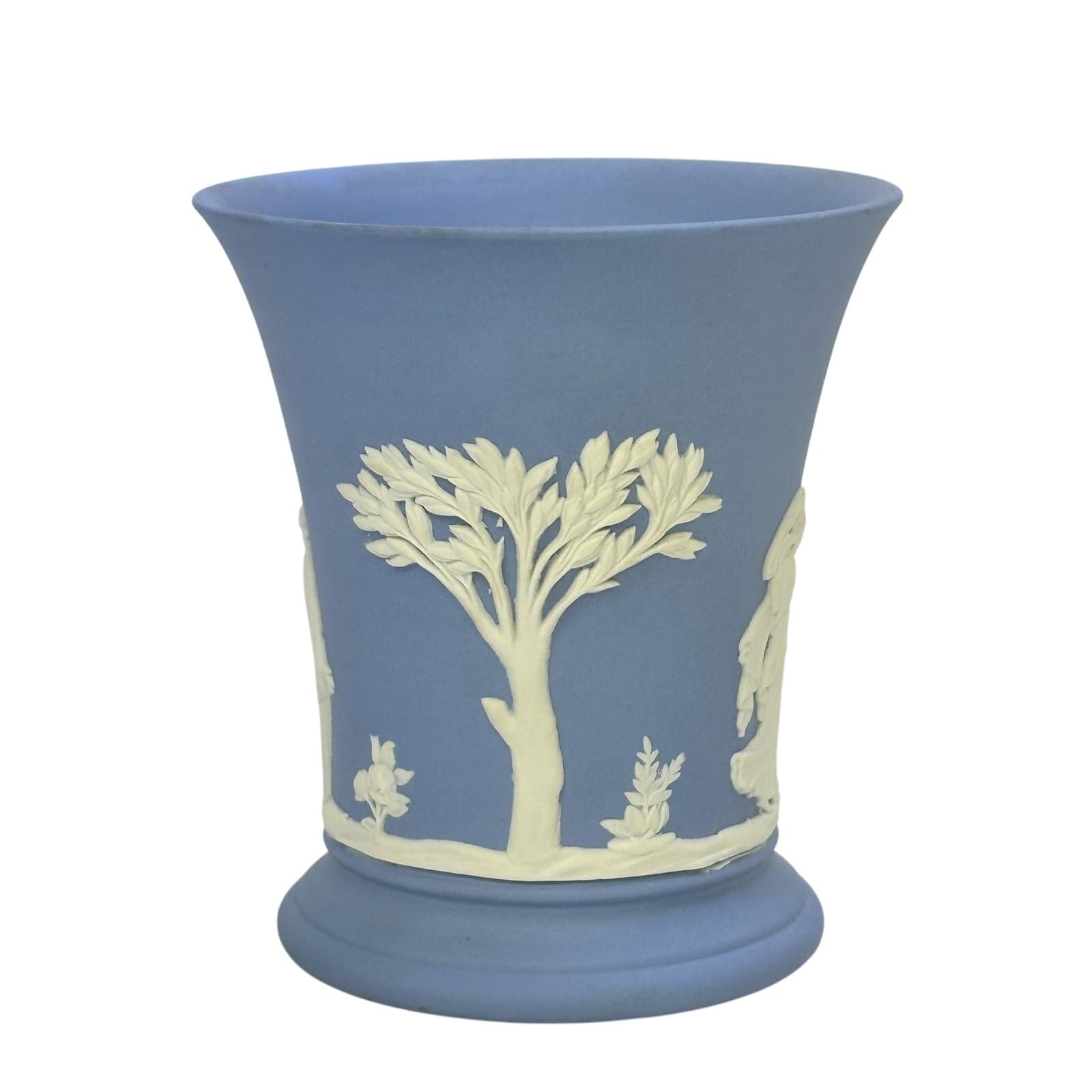 Wedgwood Blue Jasperware Goblet/Vessel/Vase 1959 Excellent - Thumbnail 3