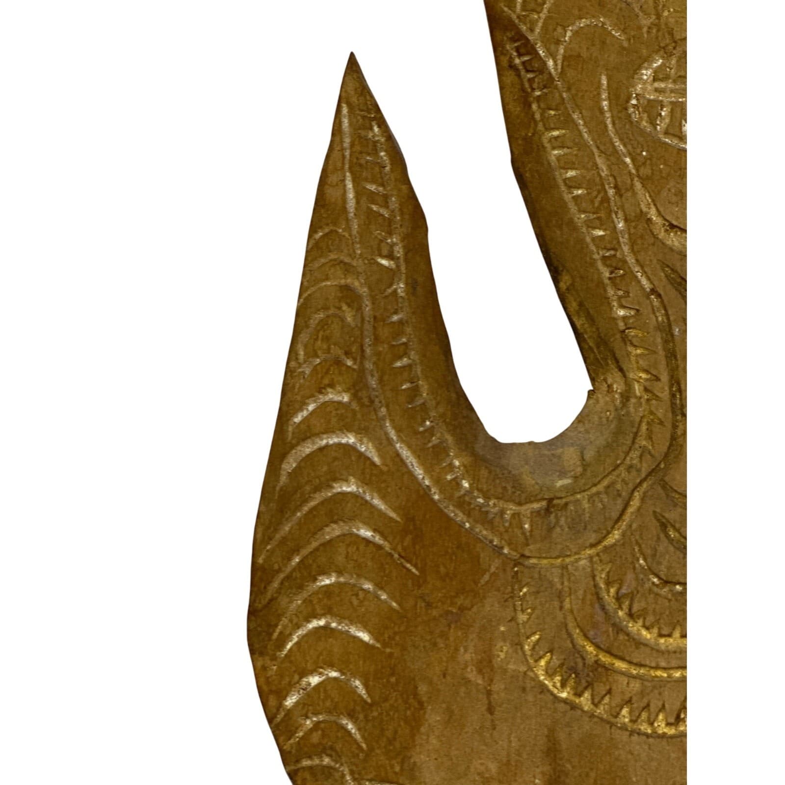 Sepik River Papua New Guinea Vintage Hand Carved Cowrie Shells Basket Food Hook - Thumbnail 6