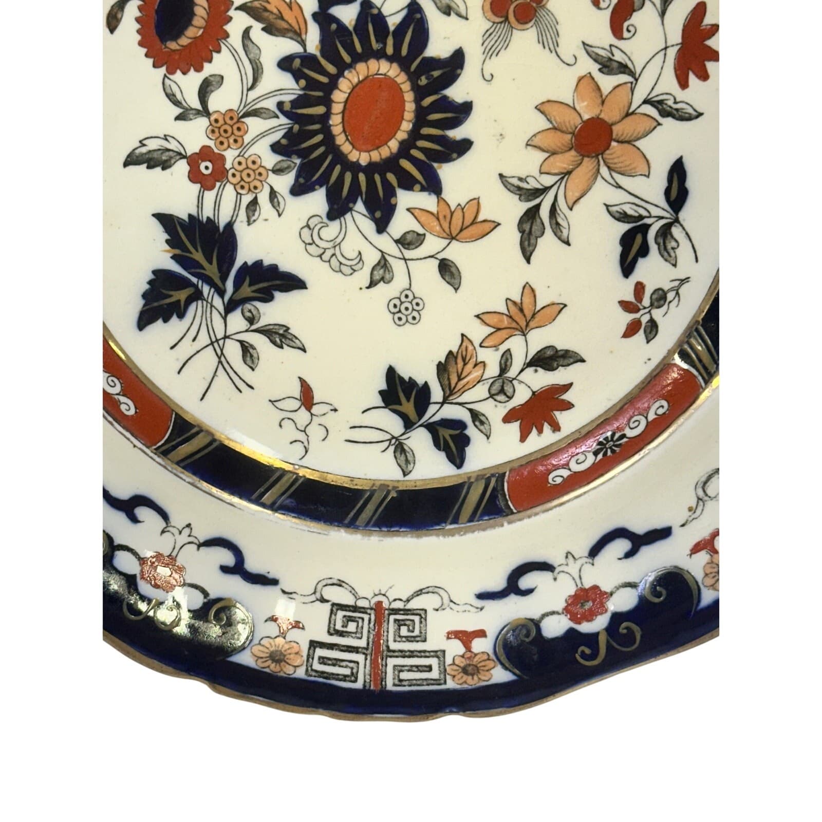 Antique Mason's Ironstone China England 'Windsor' 9.5" Luncheon Plate - Thumbnail 6