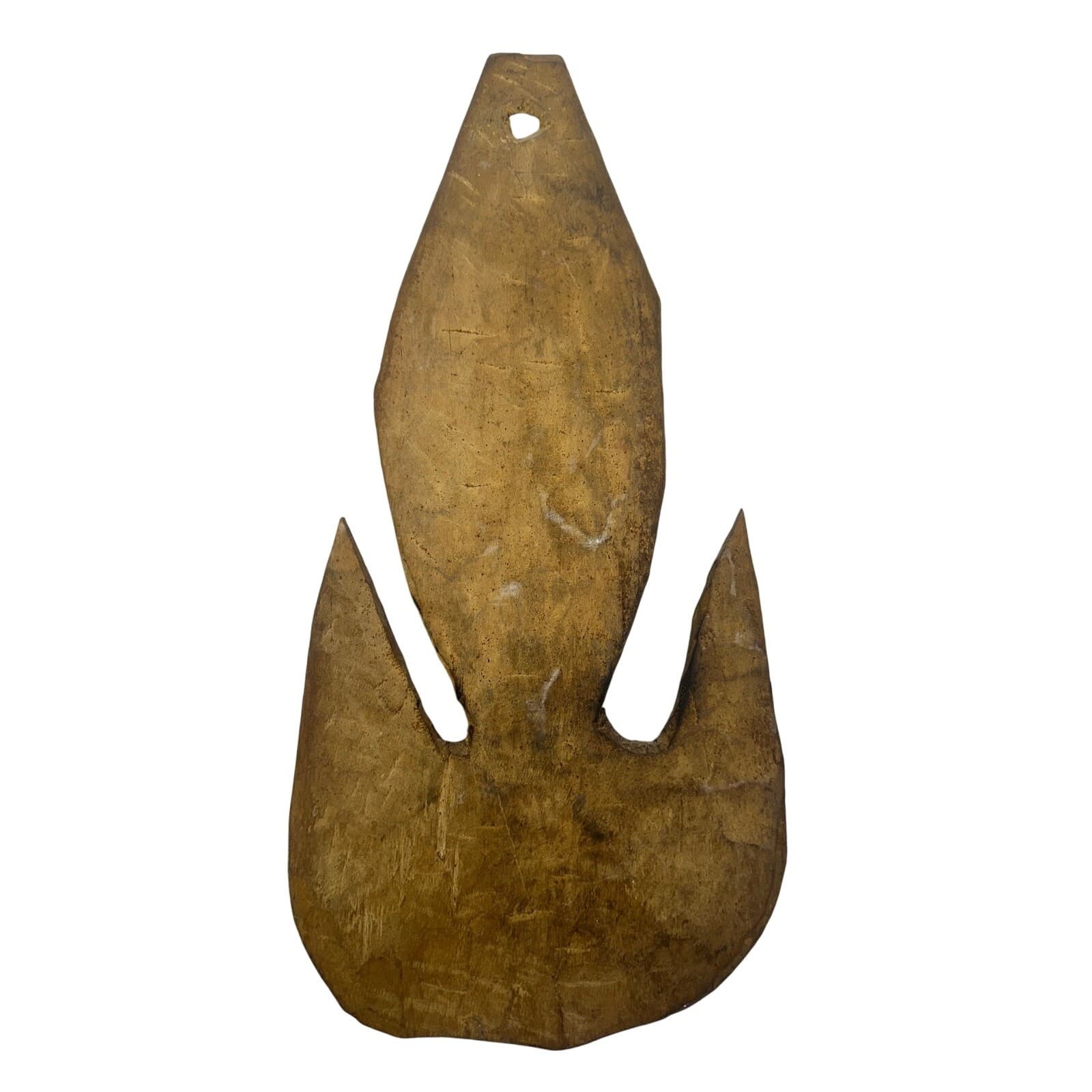 Sepik River Papua New Guinea Vintage Hand Carved Cowrie Shells Basket Food Hook - Thumbnail 7
