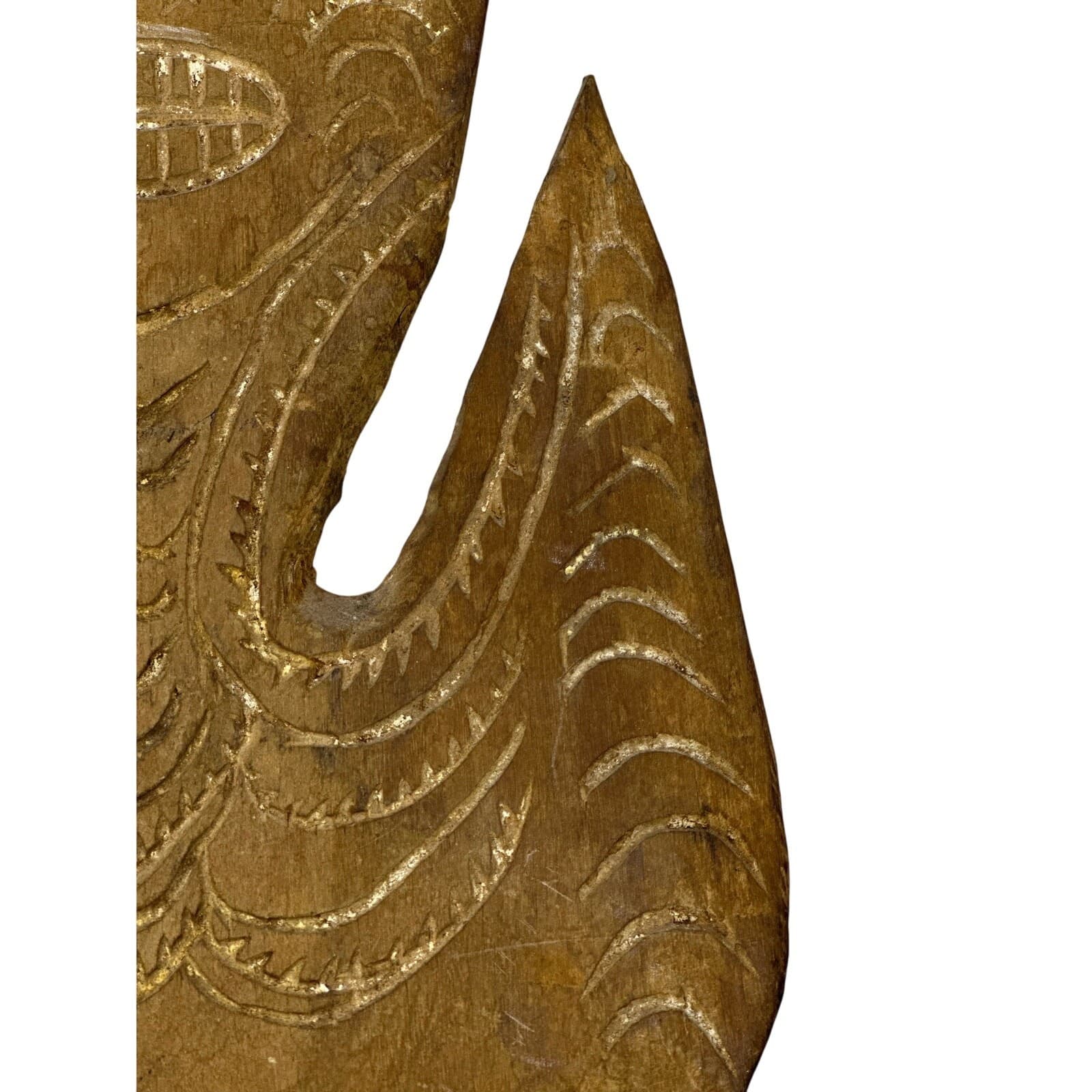 Sepik River Papua New Guinea Vintage Hand Carved Cowrie Shells Basket Food Hook - Thumbnail 5