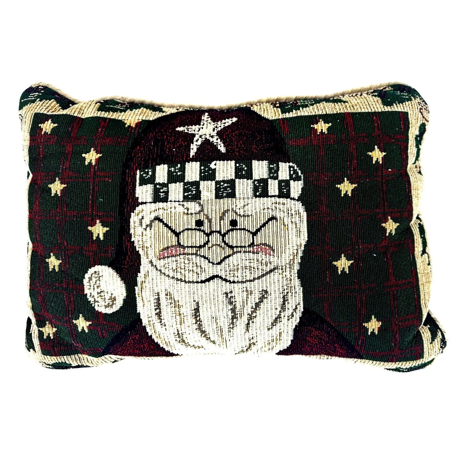 Tapestry 'Santa Claus is Bringing Christmas Joy' Rectangle 16 x 12 Throw Pillow
