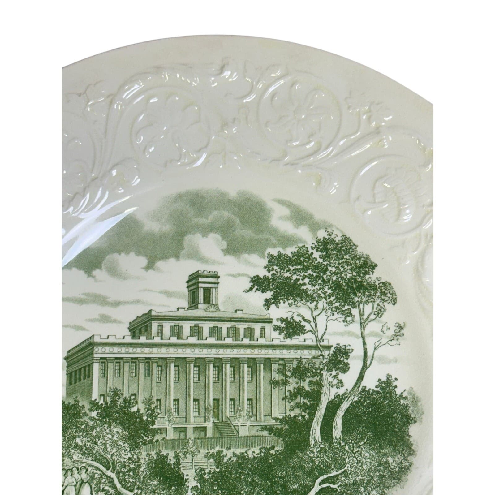 Wedgwood England Commemorative 1936 Centennial Plate Wesleyan College for Women - Thumbnail 4