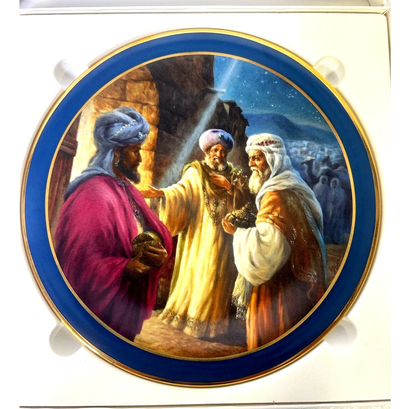 Southern Living Gallery 1986 Story of Christmas Plate 'The Three Wise Men'