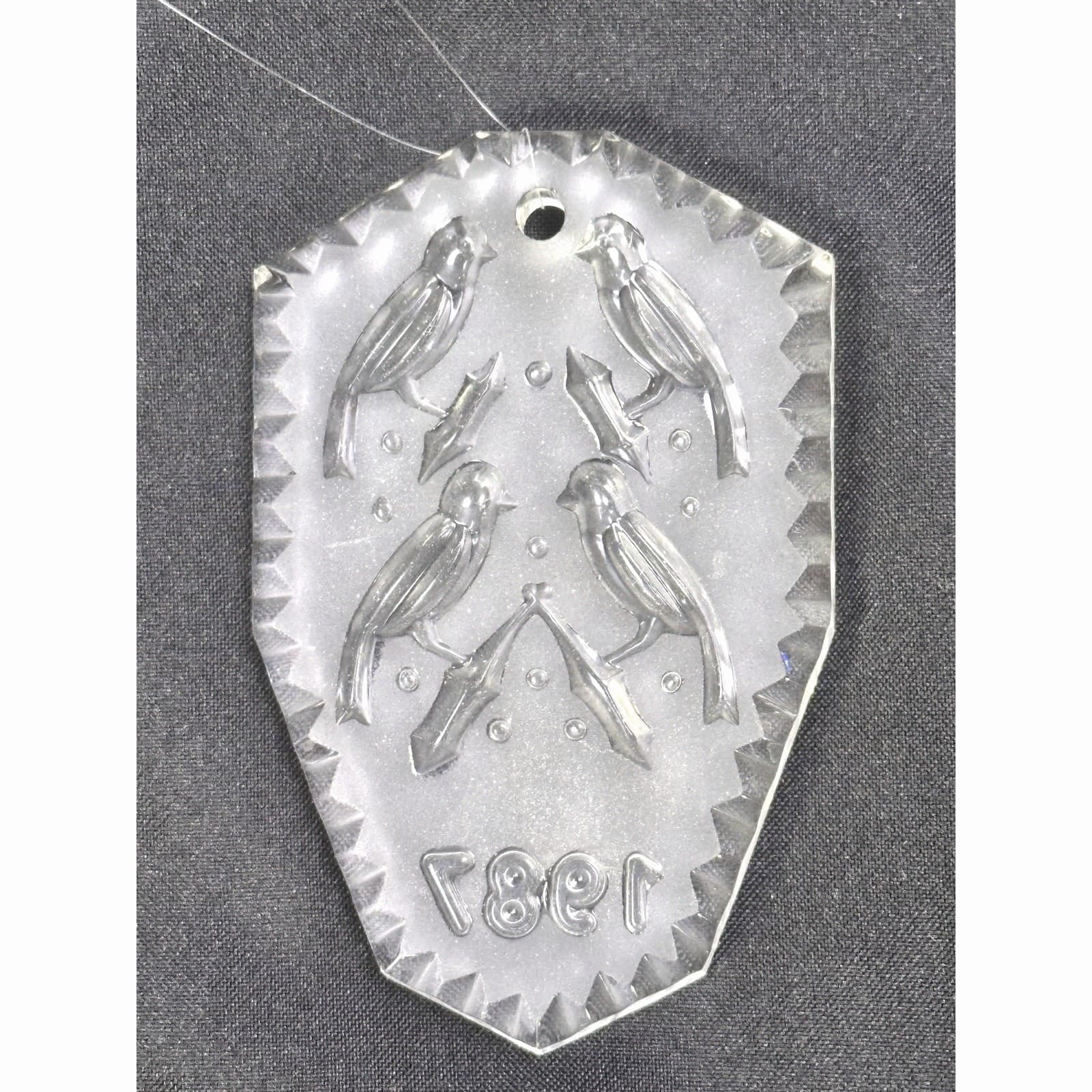 Waterford Crystal 1987 'Four Calling Birds' Ornament from 12 Days of Christmas - Thumbnail 6