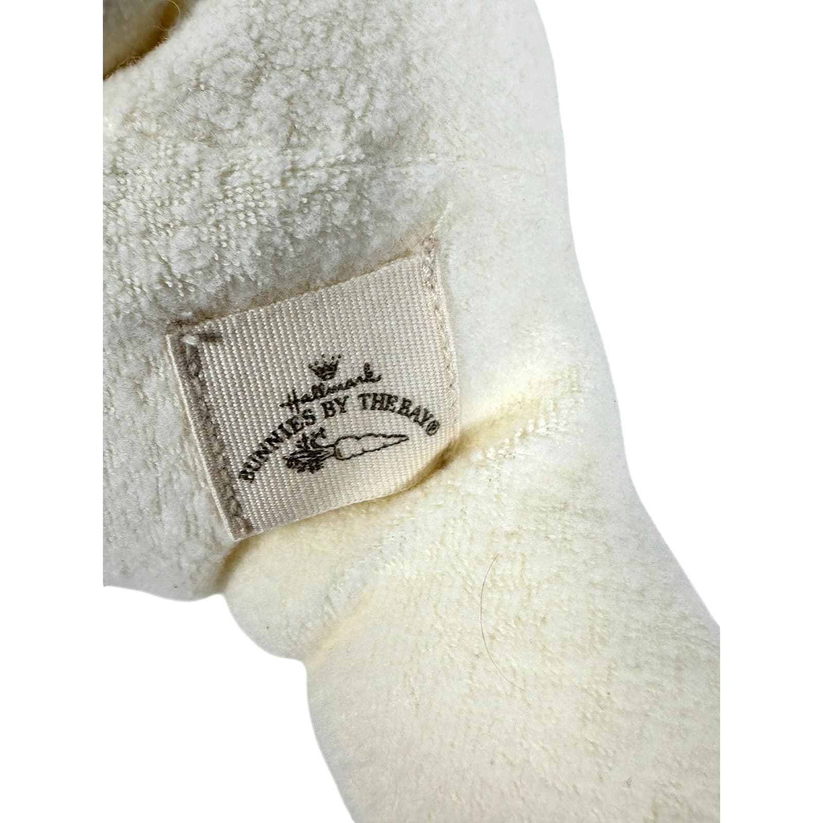 Bunnies by the Bay Hallmark 2002 Baylee Stuffed Rabbit Embroidered Fluffy Tail! - Thumbnail 4
