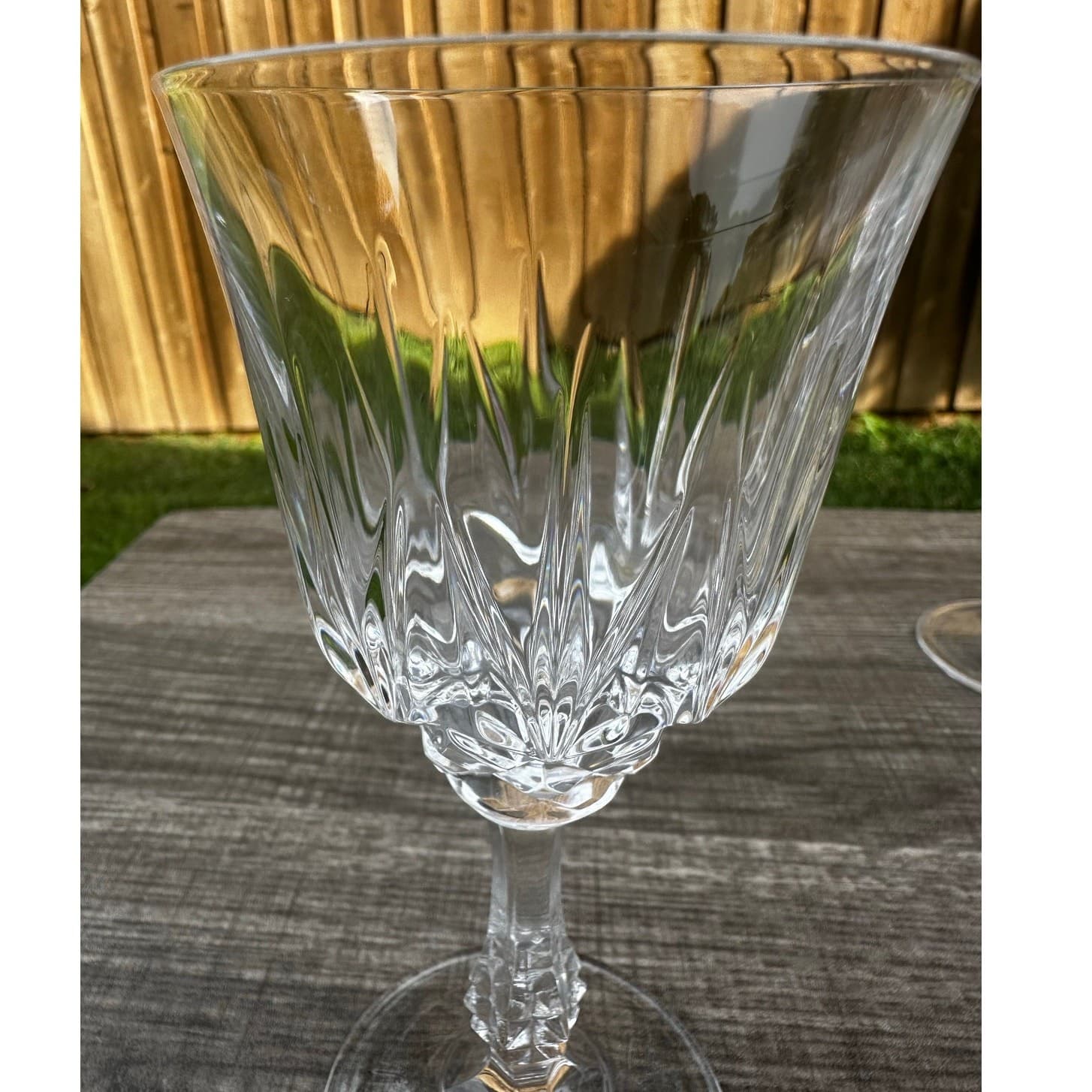 Capri Crystal Collection JMP Marketing Italy Retired Crystal Water Goblets-Set 9 - Thumbnail 4