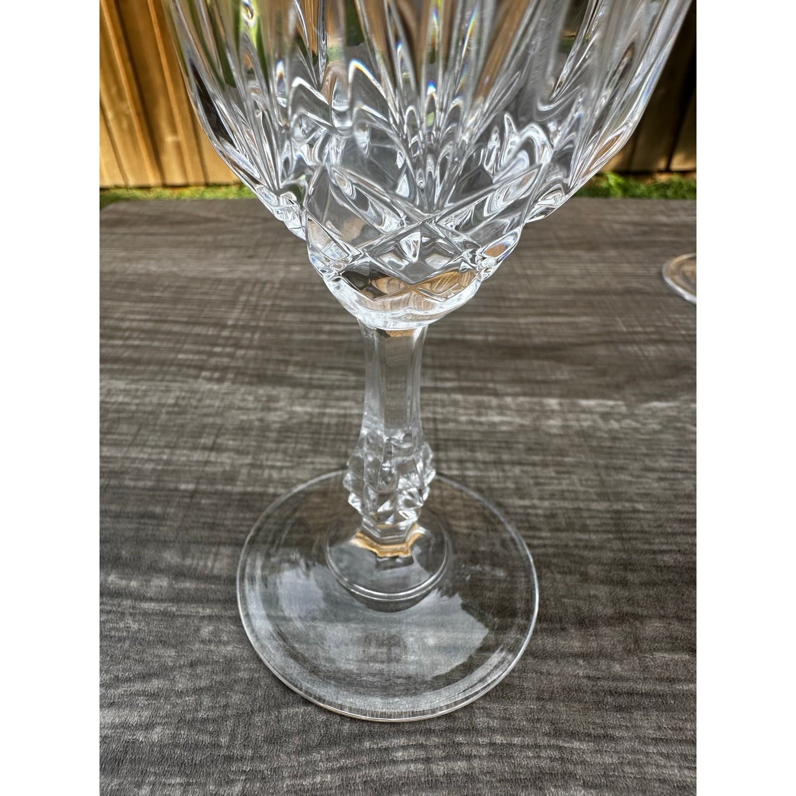 Capri Crystal Collection JMP Marketing Italy Retired Crystal Water Goblets-Set 9 - Thumbnail 5