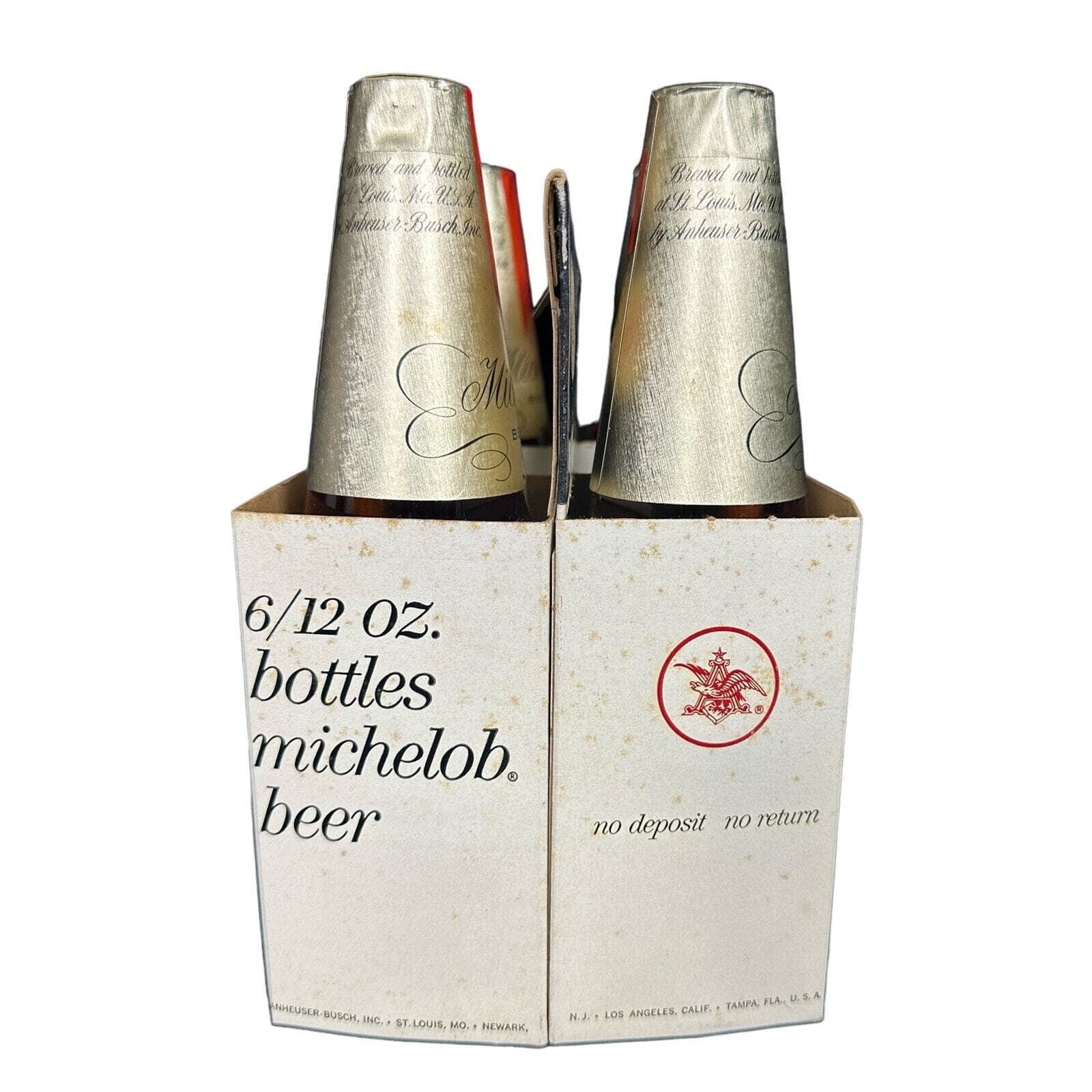 Michelob Beer Bottles 4 Sealed Display Only in Original Carton-Very RARE! - Thumbnail 2