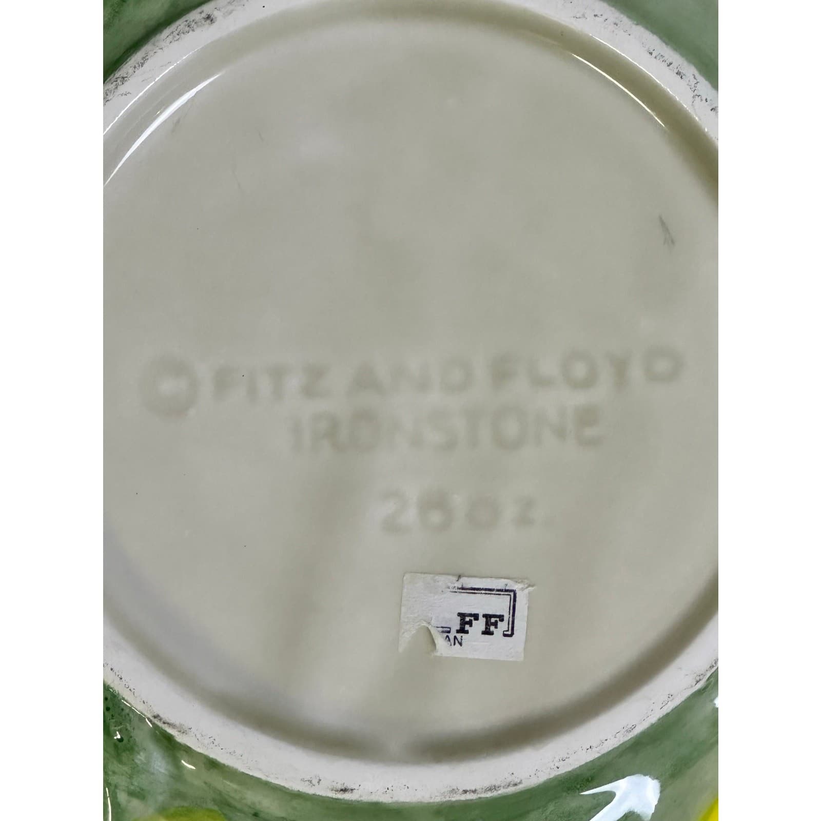 Fitz and Floyd 1989 Japan Majolica 'Calypso' Hand Painted Fruit Bowl-Excellent - Thumbnail 7